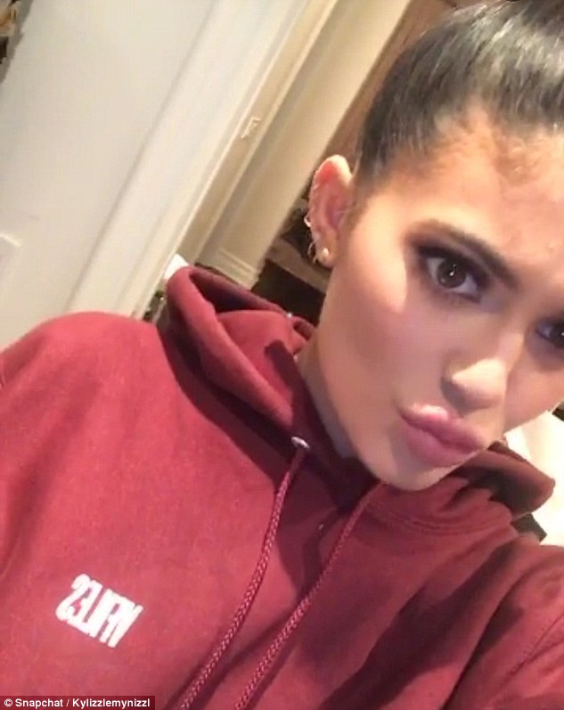 Pouty! The reality star also featured a clip where she puckers her mouth and makes a loud sucking noise