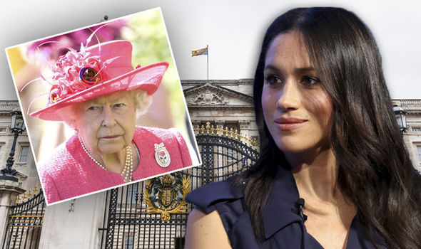 Meghan Markle the queen buckingham palace