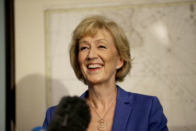 British ruling Conservative Party Member of Parliament Andrea Leadsom launches her campaign in London Monday