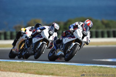Leon Haslam & Marco Melandri - Phillip Island 2012 Leon Haslam & Marco Melandri - Phillip Island 2012