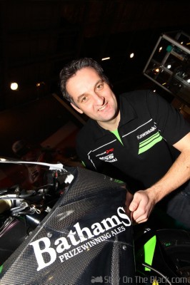 Michael Rutter with the MSS Bathams Kawasaki